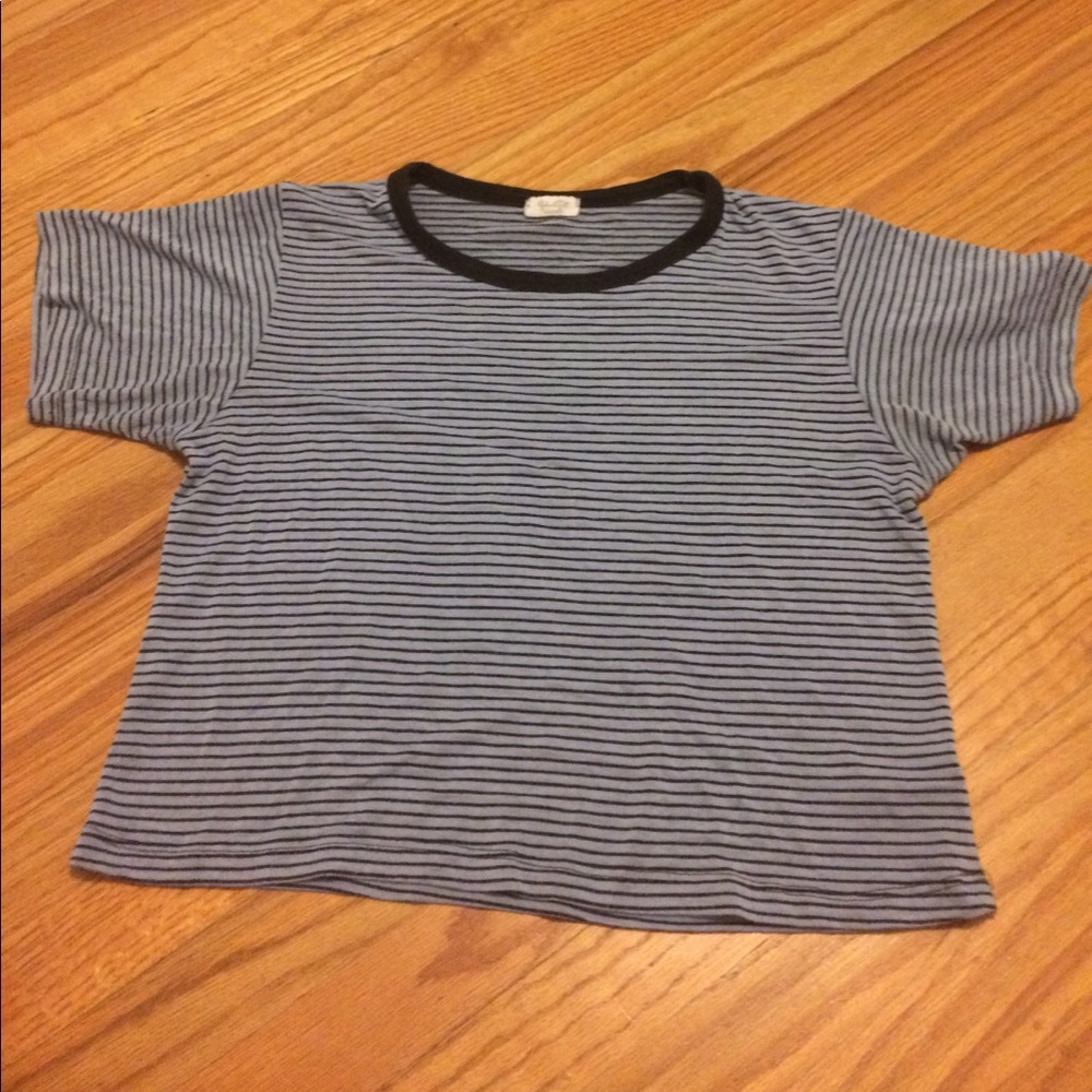 Blue stripped brandy Melville shirt