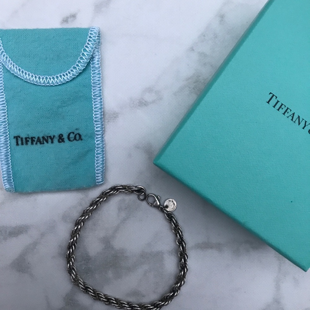 Tiffany & Co. 18k Gold and Silver Rope Bracelet