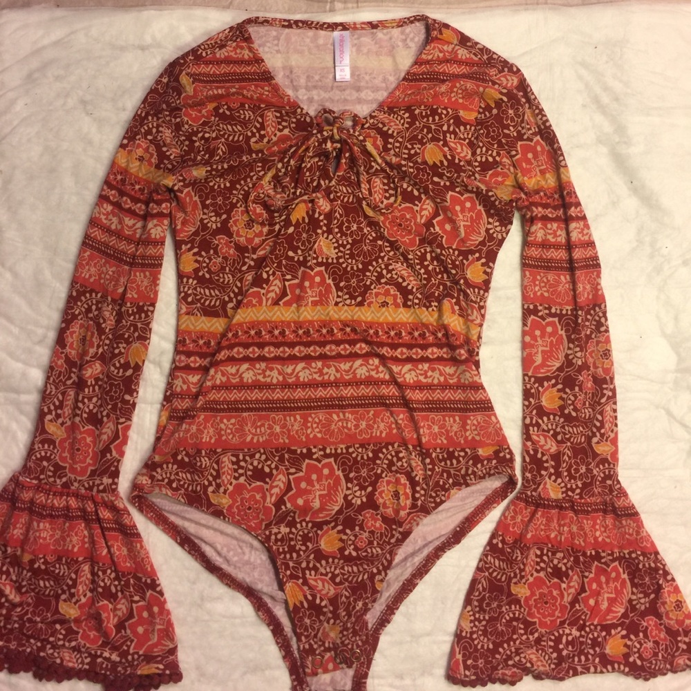 Pink and Red BodySuit