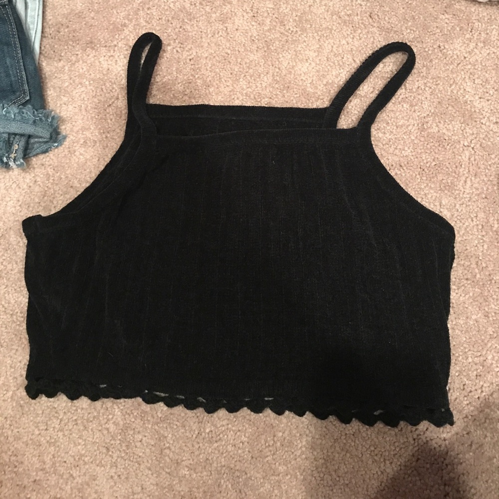 VELVET CROP TOP
