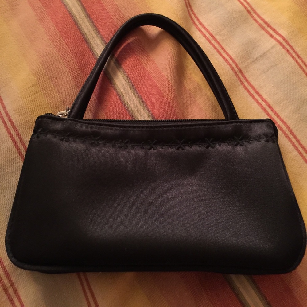 ESPRIT black satin mini bag