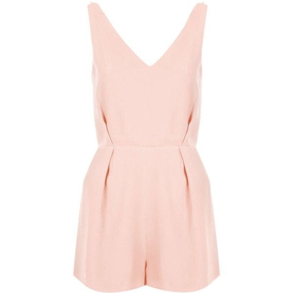 Topshop Petite Tailored Romper Playsuit