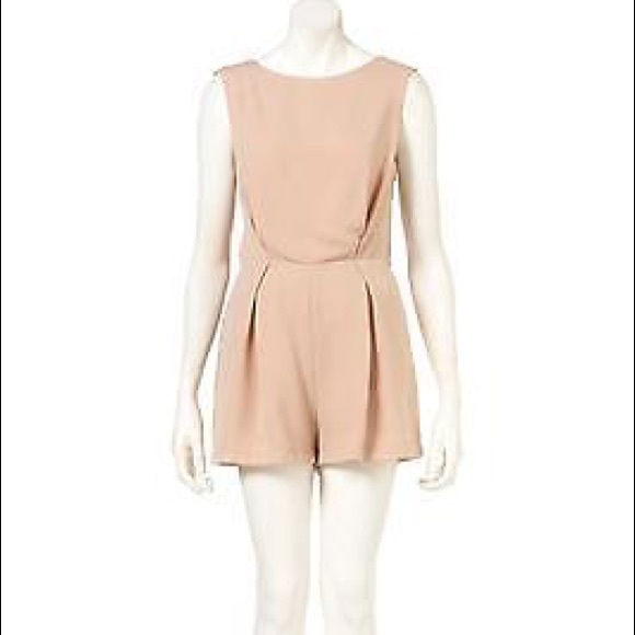 Topshop Petite Tailored Romper Playsuit - Picture 3 of 5