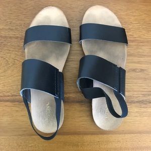 Target merona black sandals
