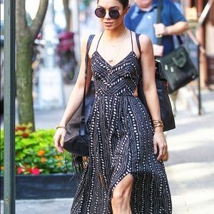 Urban Outfitters Ecote Safari Maxi Dress XS Black