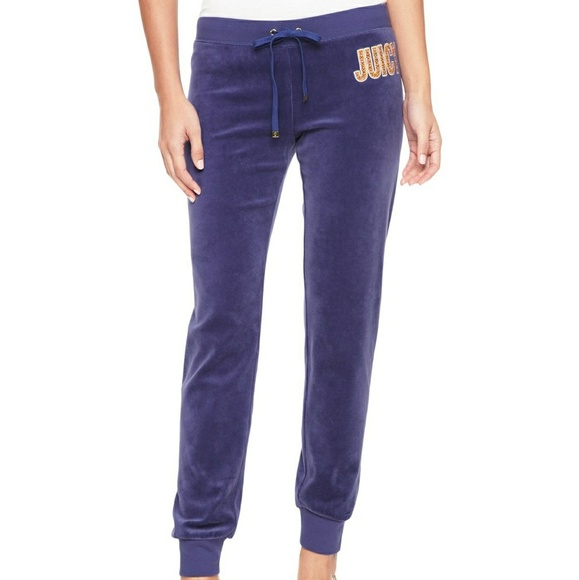 JUICY COUTURE Pants - 🌕 JUICY COUTURE LOGO VELOUR SLIM PANT