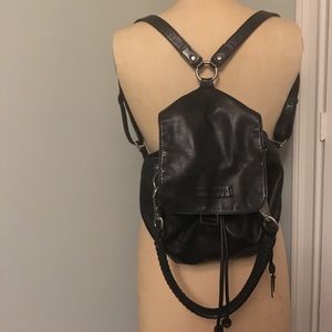 Black Frye Company backpack, leather