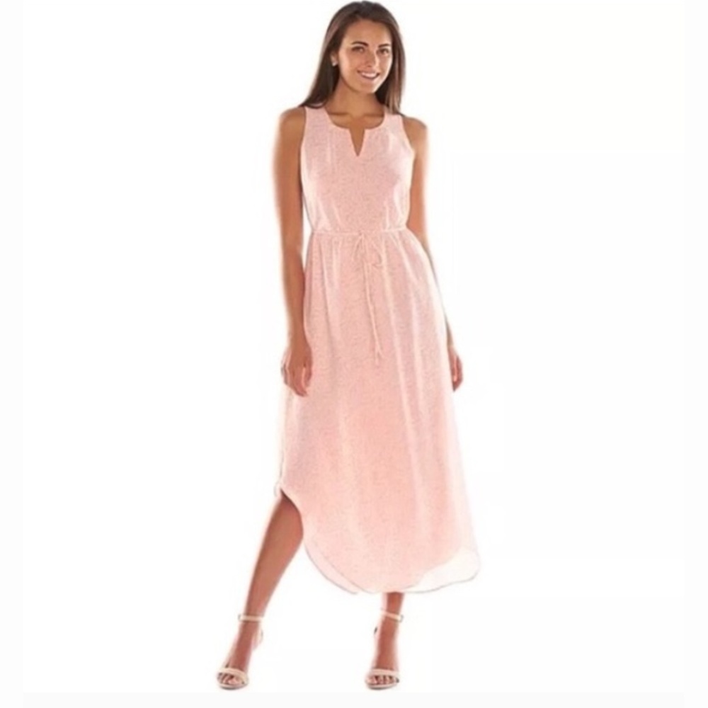 Lauren Conrad Pink Adoradaisy Maxi Dress NWT