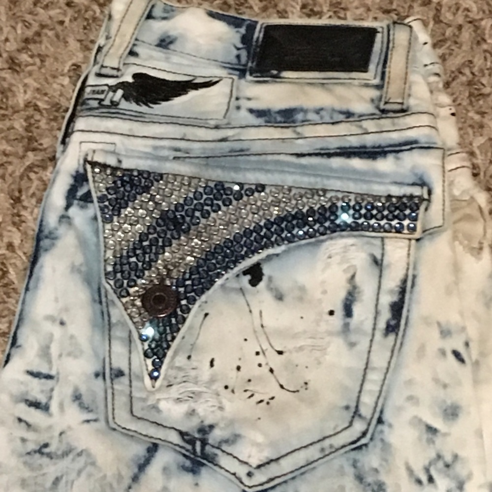 Men's robins jeans size 32 long flap