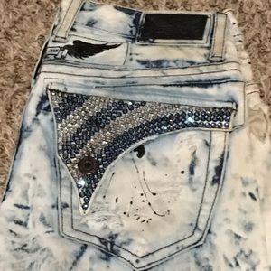 Men's robins jeans size 32 long flap