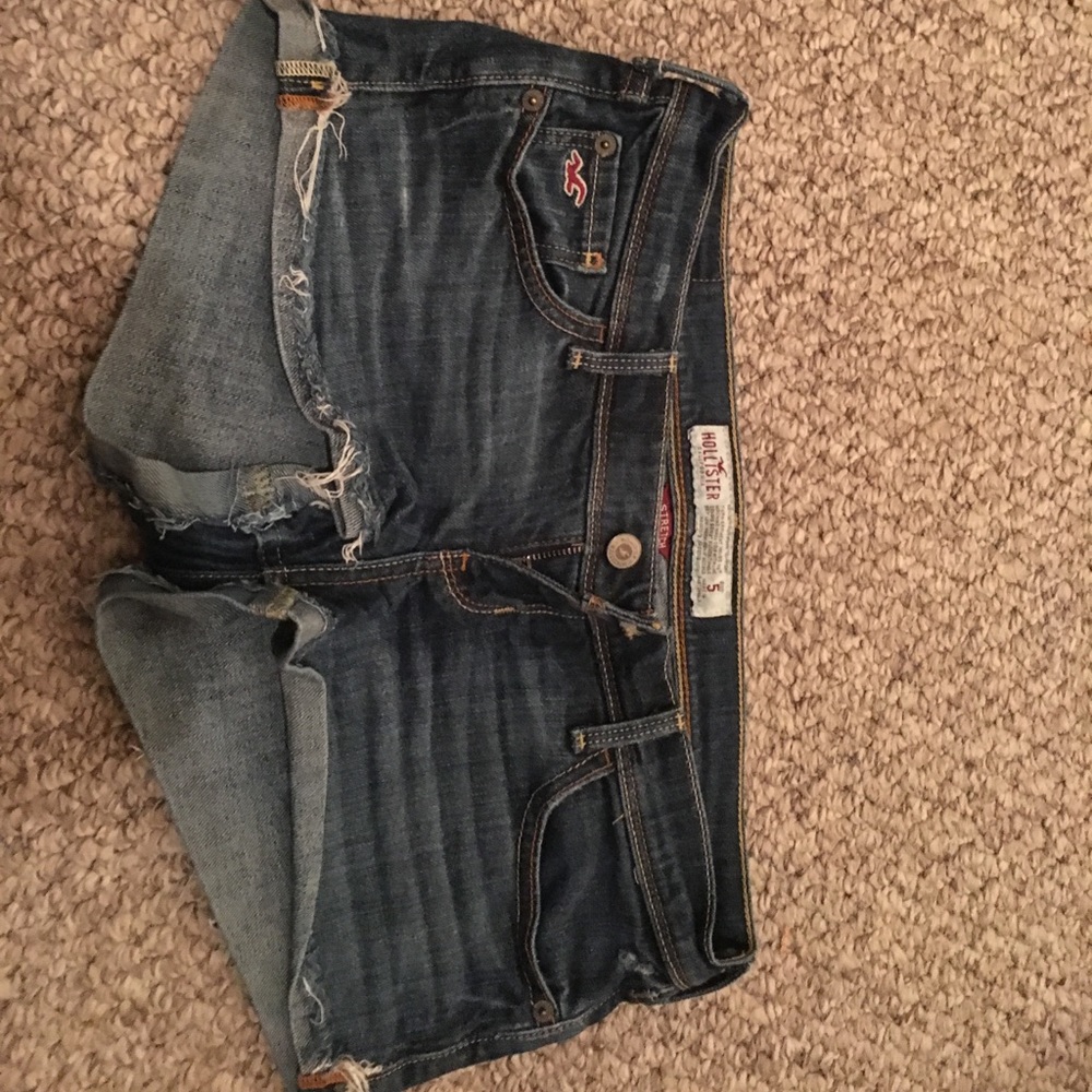 Hollister jean shorts.