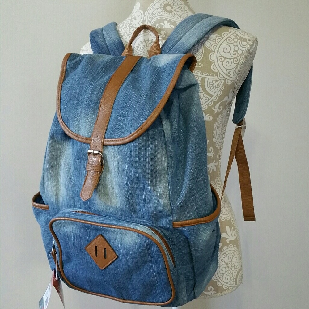 Denim backpack