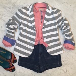 🛥Summer knit striped GAP Academy Blazer