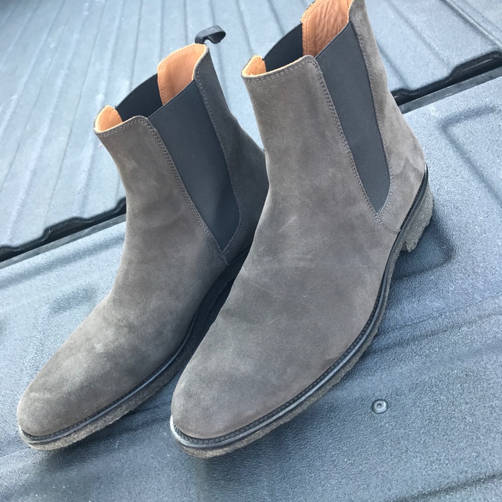 Oro Los Angeles grey Chelsea boots