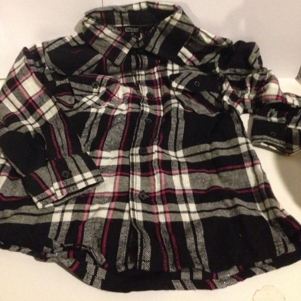 Child Flannel Button Down Shirt