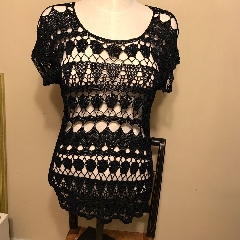 Crochet pullover sweater