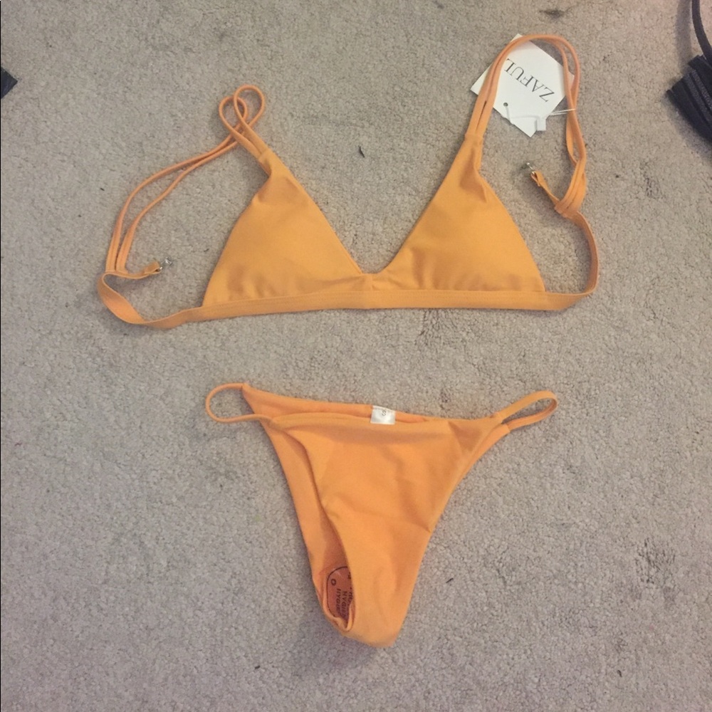 Yellow zaful bathing suit