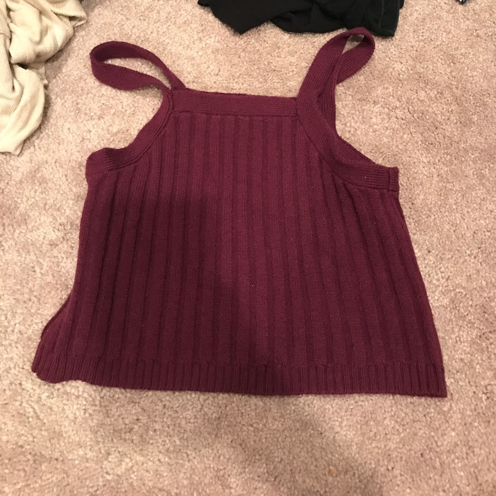 CROPPED KNIT TANK