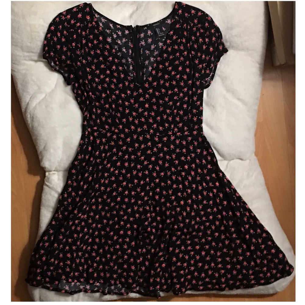 F21 floral dress