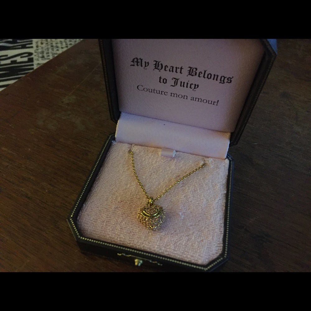 Juicy Couture Jeweled Heart Necklace