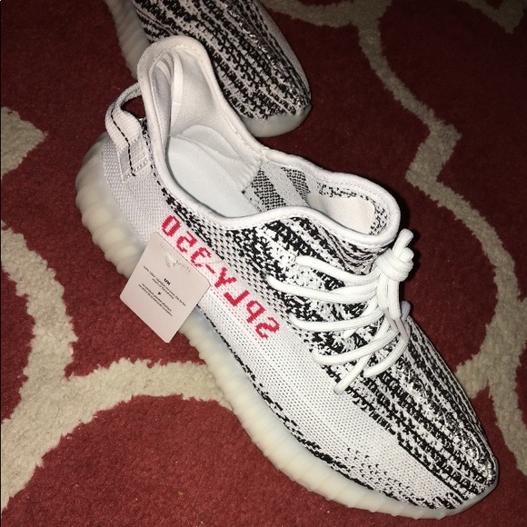 Zebra Yeezys size 10 main image 4