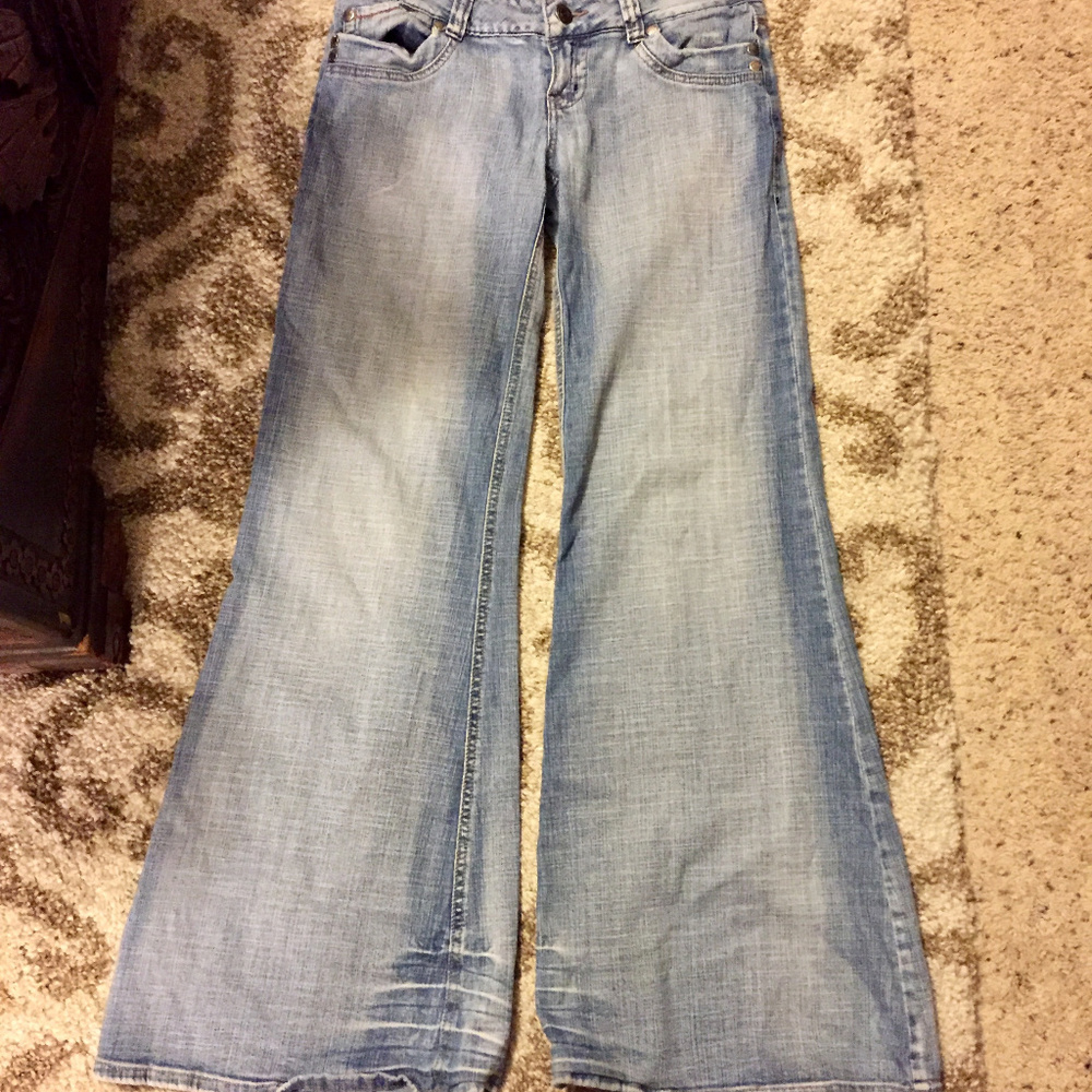 Hydraulic Wide Leg Jeans