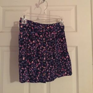Flowery Mini Skirt