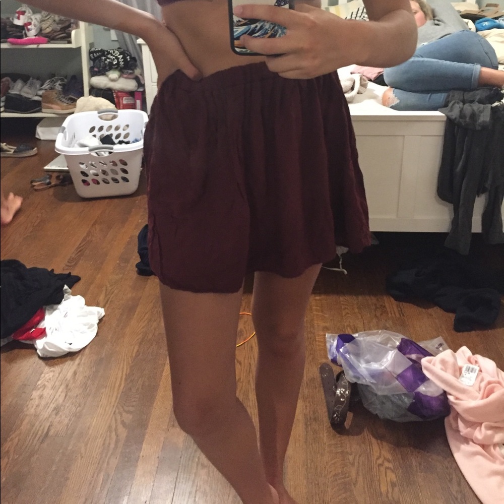 Brandy Melville Maroon skirt