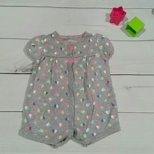 EUC, Carter's Gray w/Heart Print, 3m
