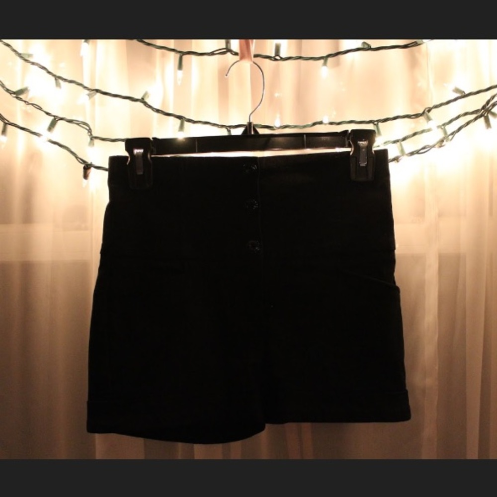 Black High Waisted Shorts