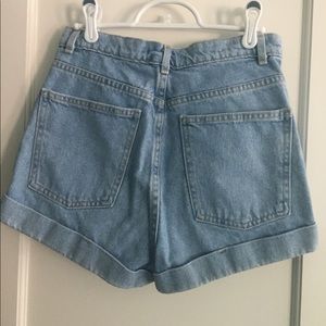 American Apparel Jean Shorts