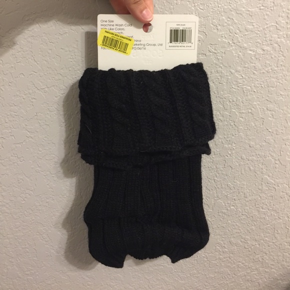 Knitted 'Keep Your Socks On!' Boot Toppers - Picture 2 of 2