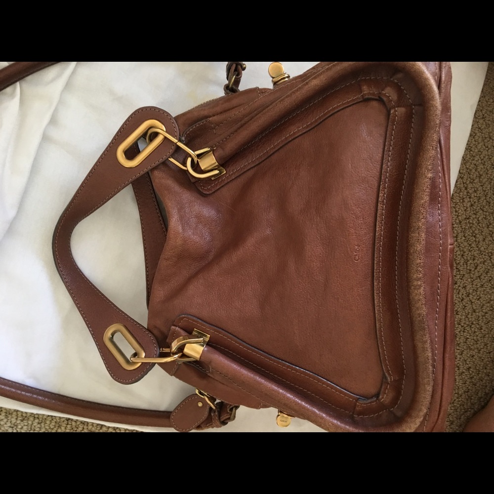 Chloe paraty medium leather shoulder bag