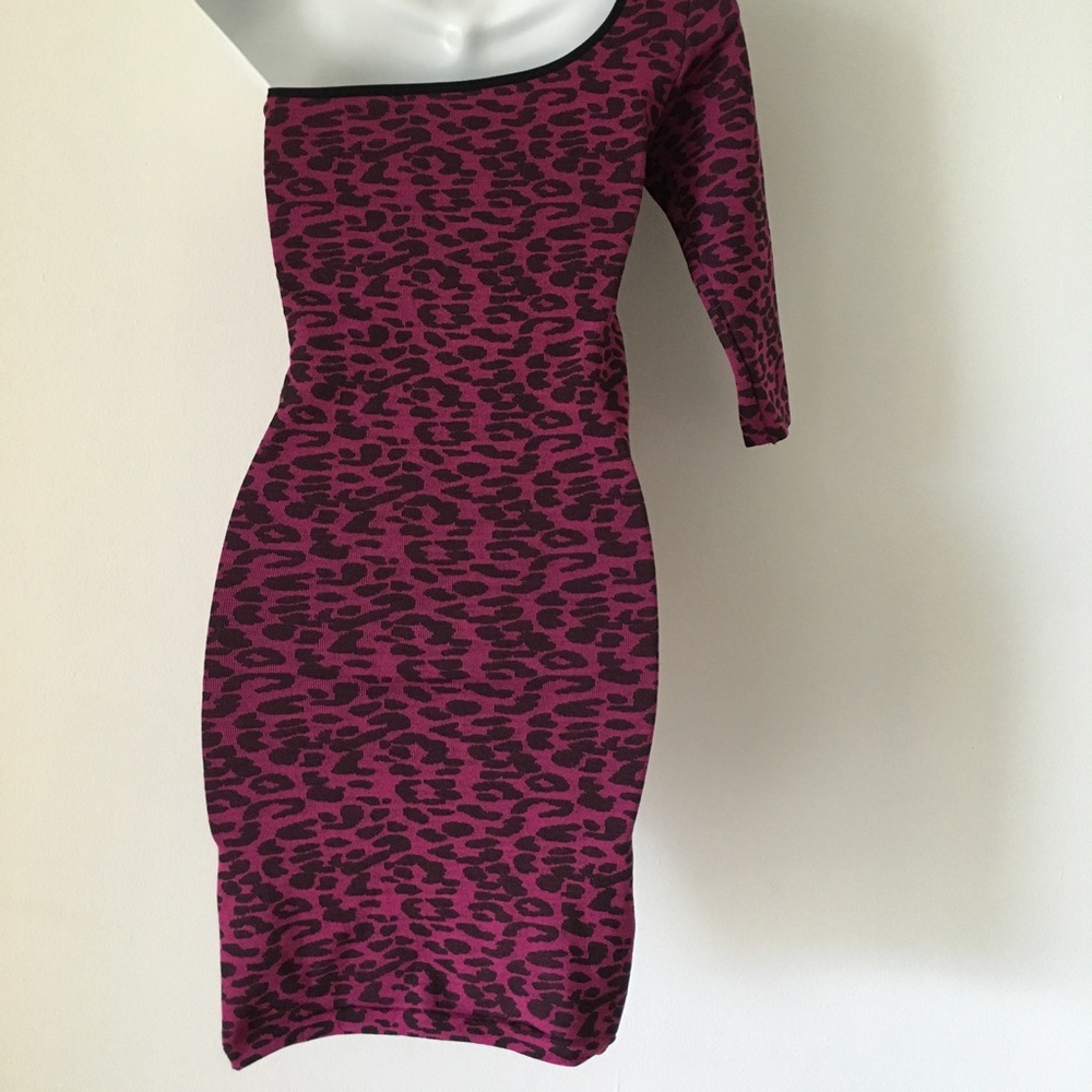 One side open shoulder dress