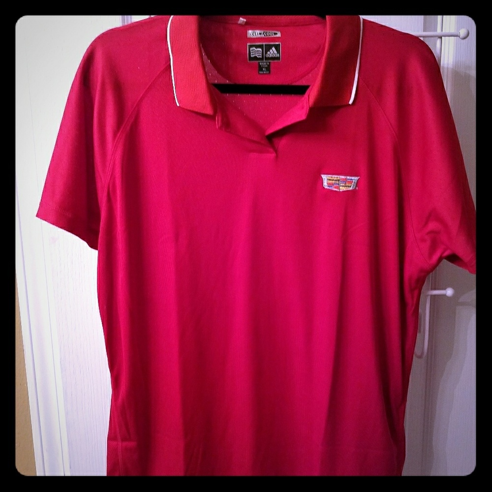 Adidas  Cadillac  logo polo shirt
