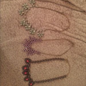 3 pack of statement necklaces! Perfect for summer.