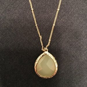Delicate teardrop pendant