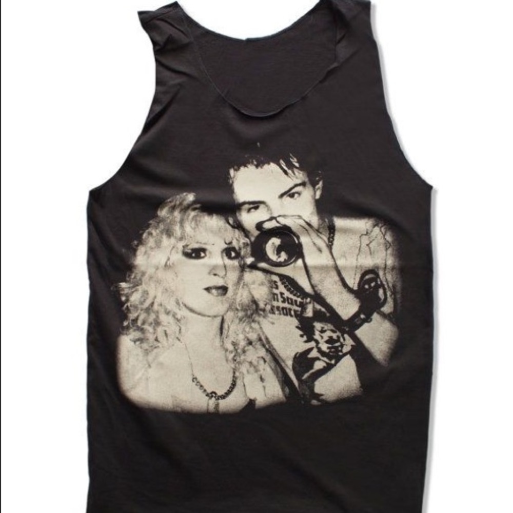 Sid Vicious and Nancy punk muscle tee