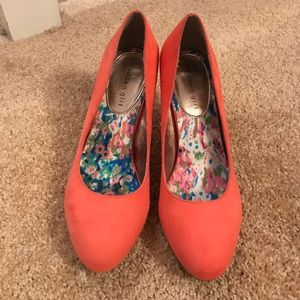 Coral heels