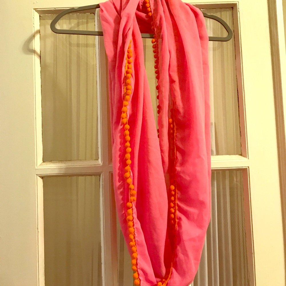 Aerie Pom Pom Infinity Scarf