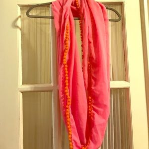 Aerie Pom Pom Infinity Scarf