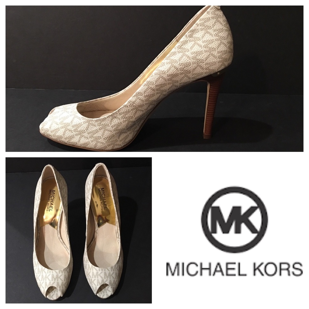 MICHAEL KORS AUTHENTIC MONOGRAMMED HEELS