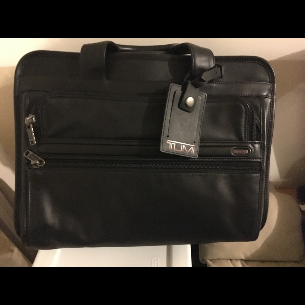 Tumi Men's Leather Briefcase