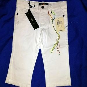 Kids white jeans