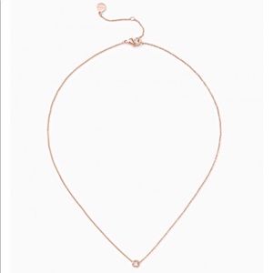 Stella & Dot The Wishing Necklace Rose Gold