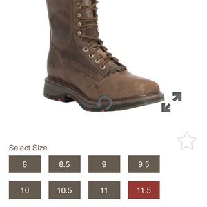 Double h square toe lace up boots, never worn!