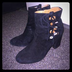 Black Steve Madden Ankle Boot Heels