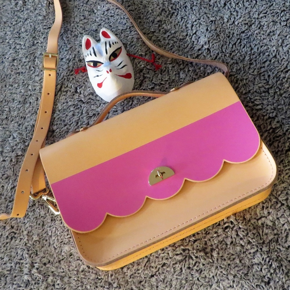 Cambridge Satchel Company cloud bag peach pink