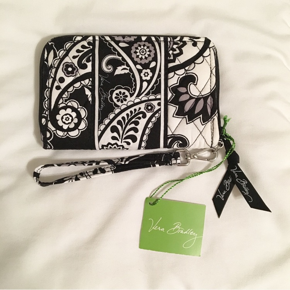 Vera Bradley Wristlet in Midnight Paisley