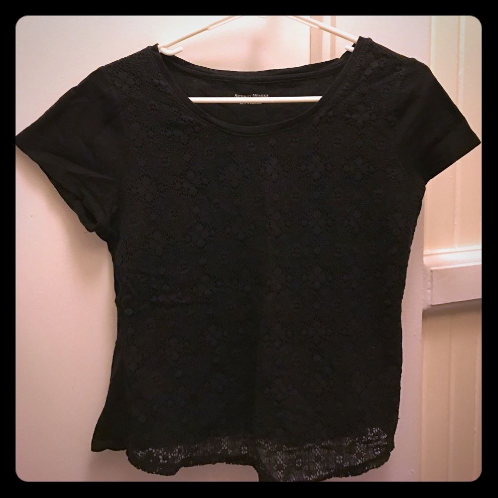 🦄Brand: Studio Works/ Size:PS/Color:Black w/ lace